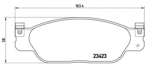 Set placute frana,frana disc JAGUAR S-TYPE (CCX) (1999 - 2009) BREMBO P 36 012 piesa NOUA