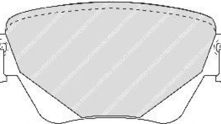 Set placute frana,frana disc JAGUAR S-TYPE (CCX) (1999 - 2009) FERODO FDB1416 piesa NOUA