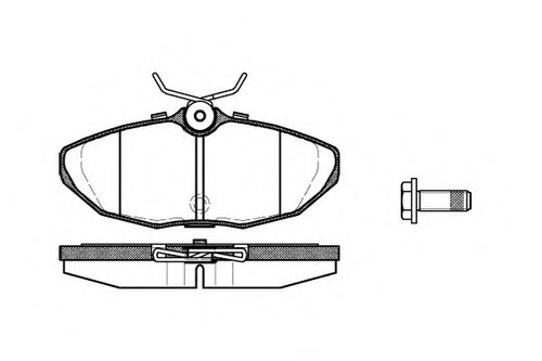 Set placute frana,frana disc JAGUAR S-TYPE (CCX) (1999 - 2009) REMSA 0732.10 piesa NOUA