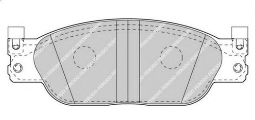 Set placute frana,frana disc JAGUAR S-TYPE (CCX) (1999 - 2009) FERODO FDB4389 piesa NOUA