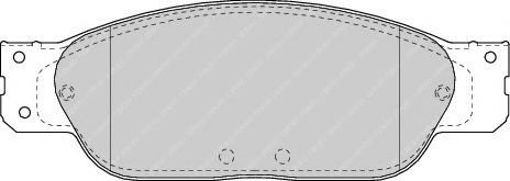 Set placute frana,frana disc JAGUAR S-TYPE (CCX) (1999 - 2009) FERODO FDB1485 piesa NOUA