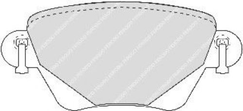 Set placute frana,frana disc JAGUAR X-TYPE (CF1) (2001 - 2009) FERODO FDB1416 piesa NOUA