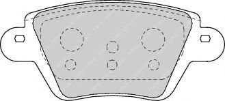 Set placute frana,frana disc JAGUAR X-TYPE (CF1) (2001 - 2009) FERODO FDB1380 piesa NOUA