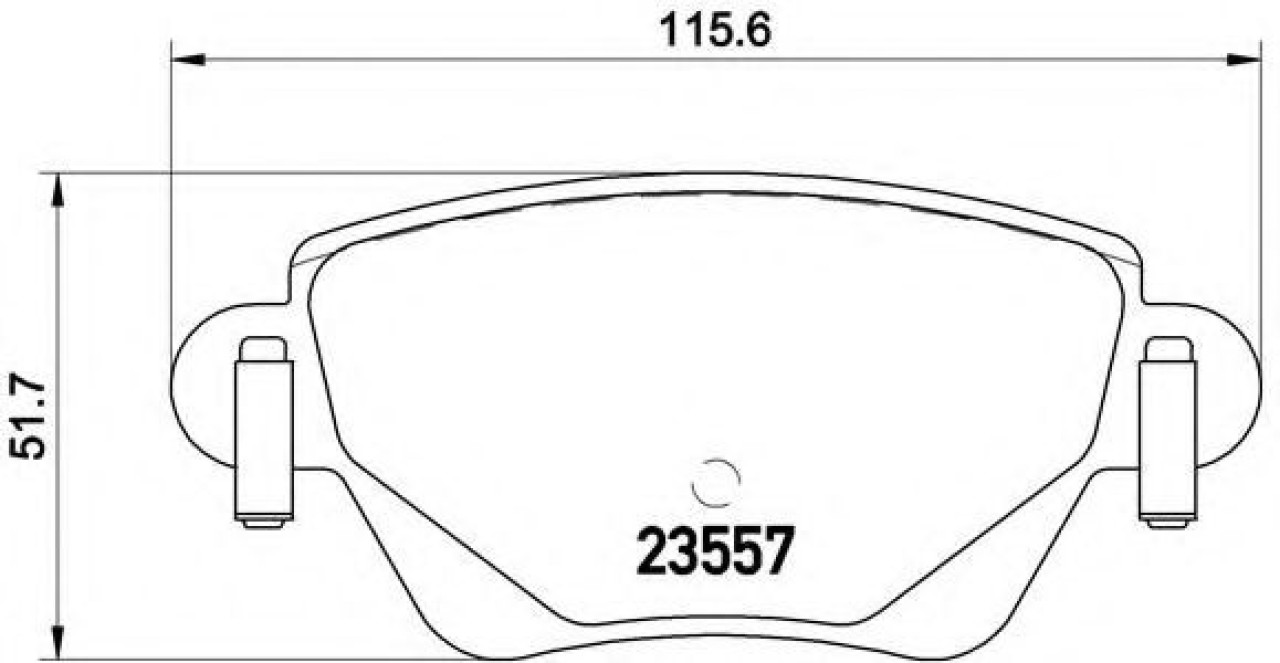 Set placute frana,frana disc JAGUAR X-TYPE Estate (CF1) (2003 - 2009) BREMBO P 24 059 piesa NOUA