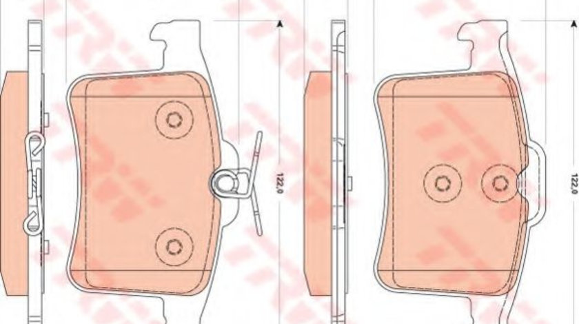 Set placute frana,frana disc JAGUAR XF (CC9) (2008 - 2015) TRW GDB1877 piesa NOUA