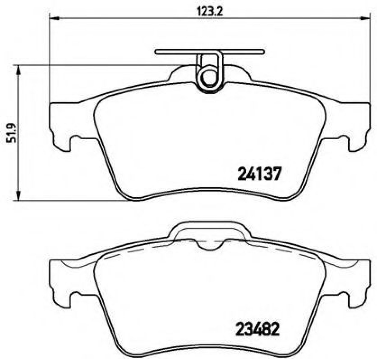 Set placute frana,frana disc JAGUAR XF (CC9) (2008 - 2015) BREMBO P 59 042 piesa NOUA