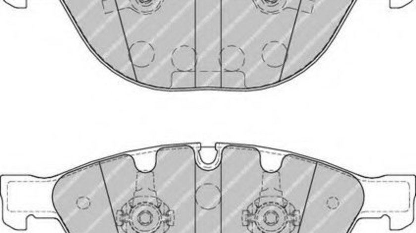 Set placute frana,frana disc JAGUAR XF SPORTBRAKE (CC9) (2012 - 2014) FERODO FDB1883 piesa NOUA