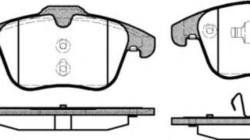 Set placute frana,frana disc JAGUAR XF SPORTBRAKE (CC9) (2012 - 2014) REMSA 1219.00 piesa NOUA