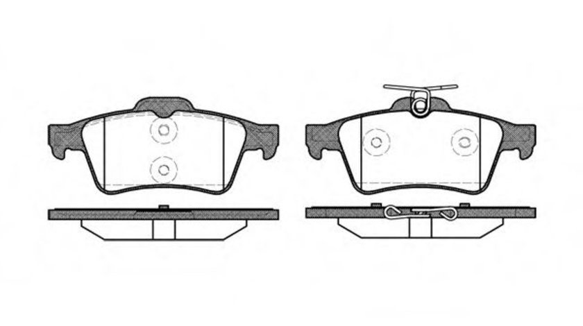 Set placute frana,frana disc JAGUAR XJ (NNA, X35, J12, J24) (2009 - 2016) REMSA 0842.20 piesa NOUA