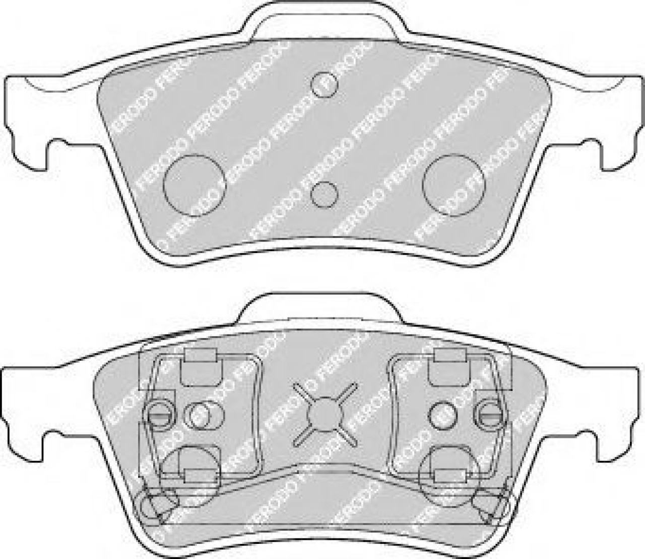 Set placute frana,frana disc JAGUAR XJ (NNA, X35, J12, J24) (2009 - 2016) FERODO FDB1540 piesa NOUA