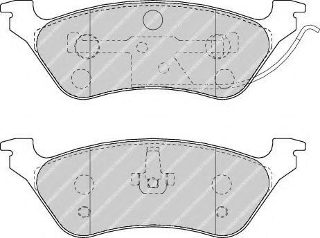 Set placute frana,frana disc JEEP CHEROKEE (KJ) (2001 - 2008) FERODO FDB1475 piesa NOUA