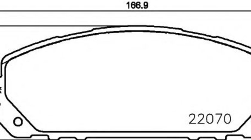 Set placute frana,frana disc JEEP CHEROKEE (KL) (2013 - 2016) TEXTAR 2207001 piesa NOUA