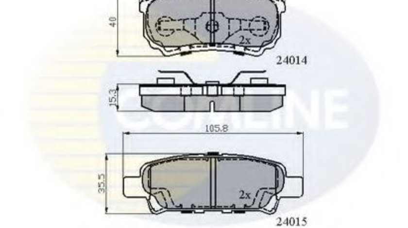 Set placute frana,frana disc JEEP COMPASS (MK49) (2006 - 2016) COMLINE CBP31290 piesa NOUA