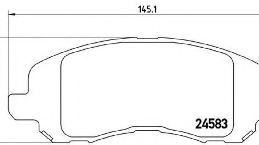 Set placute frana,frana disc JEEP COMPASS (MK49) (2006 - 2016) BREMBO P 18 001 piesa NOUA