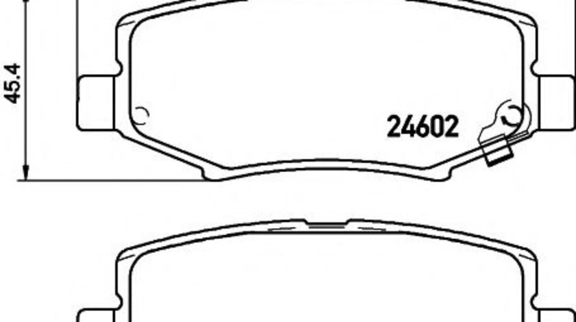 Set placute frana,frana disc JEEP COMPASS (MK49) (2006 - 2016) TEXTAR 2460201 piesa NOUA