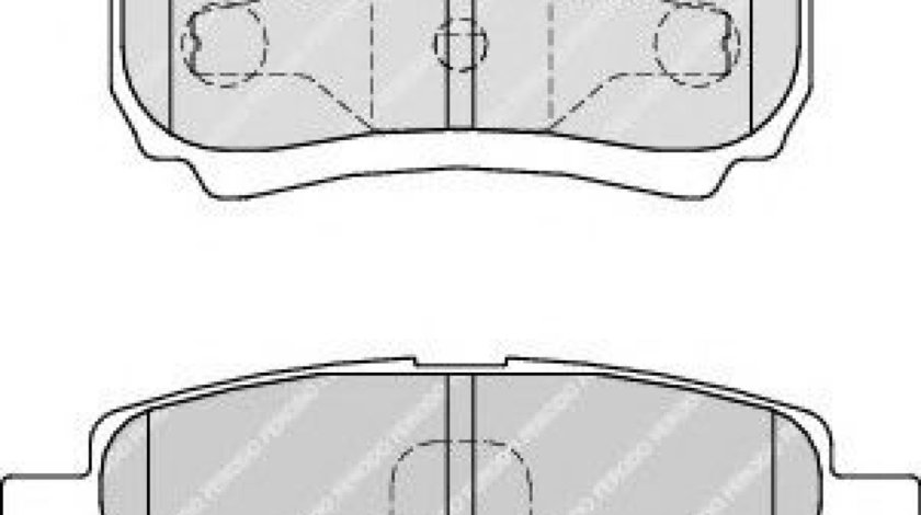 Set placute frana,frana disc JEEP COMPASS (MK49) (2006 - 2016) FERODO FDB1839 piesa NOUA