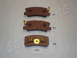 Set placute frana,frana disc JEEP COMPASS (MK49) (2006 - 2016) JAPANPARTS PP-505AF piesa NOUA