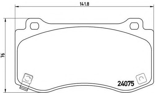 Set placute frana,frana disc JEEP GRAND CHEROKEE III (WH, WK) (2005 - 2010) BREMBO P 11 023 piesa NO...