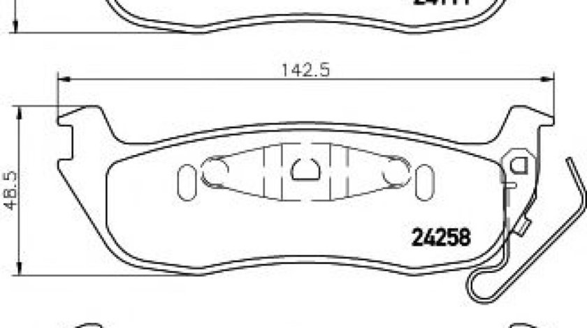 Set placute frana,frana disc JEEP GRAND CHEROKEE III (WH, WK) (2005 - 2010) TEXTAR 2425801 piesa NOUA