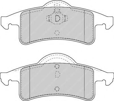 Set placute frana,frana disc JEEP GRAND CHEROKEE II (WJ, WG) (1998 - 2005) FERODO FDB1524 piesa NOUA