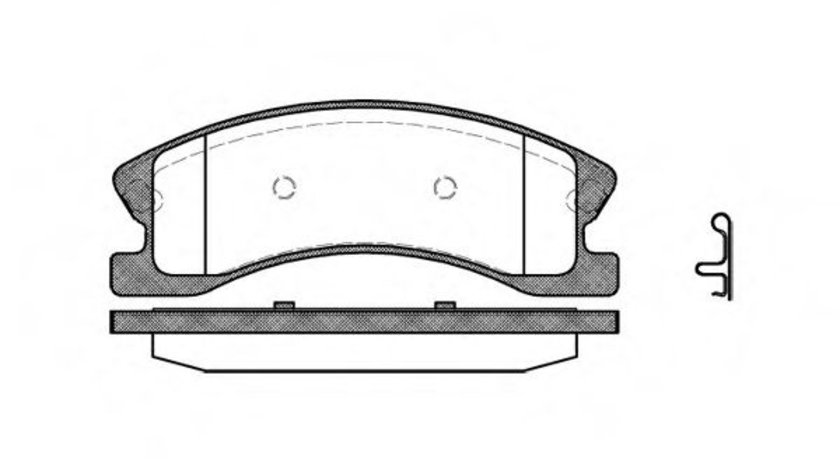 Set placute frana,frana disc JEEP GRAND CHEROKEE II (WJ, WG) (1998 - 2005) REMSA 0973.02 piesa NOUA