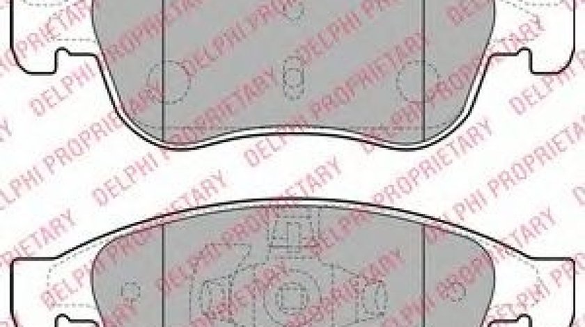 Set placute frana,frana disc JEEP RENEGADE (BU) (2014 - 2016) DELPHI LP2152 produs NOU