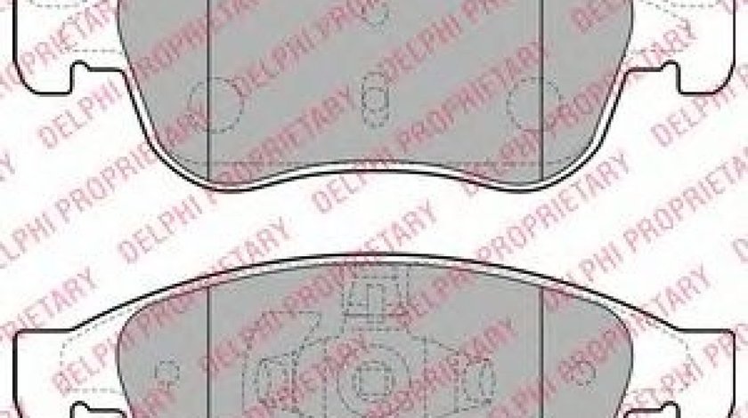 Set placute frana,frana disc JEEP RENEGADE (BU) (2014 - 2016) DELPHI LP2152 piesa NOUA