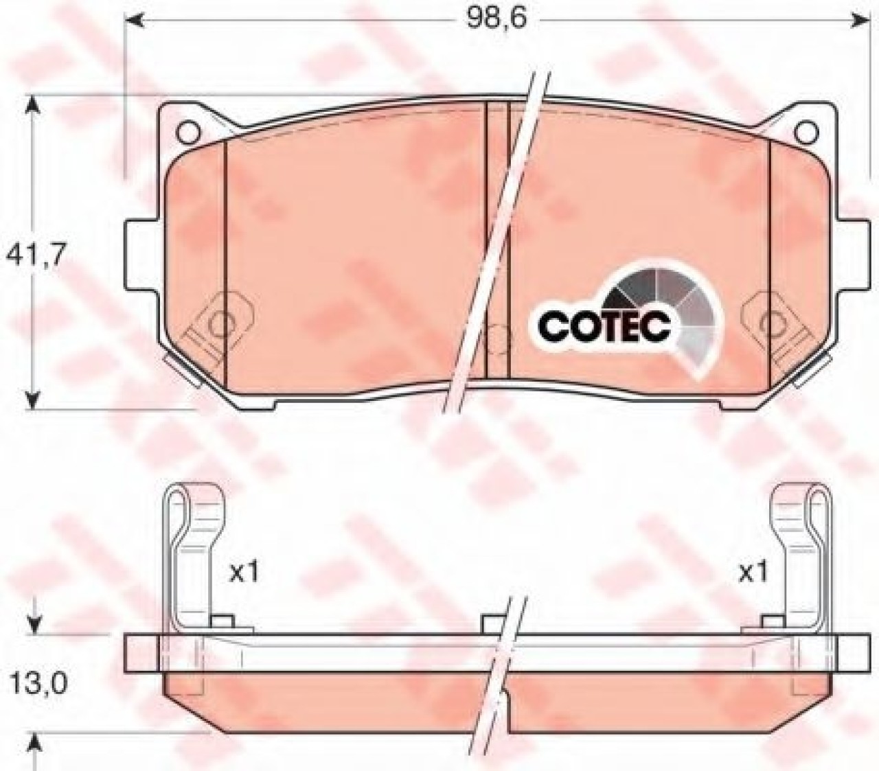 Set placute frana,frana disc KIA CARENS II (FJ) (2002 - 2006) TRW GDB3203 piesa NOUA