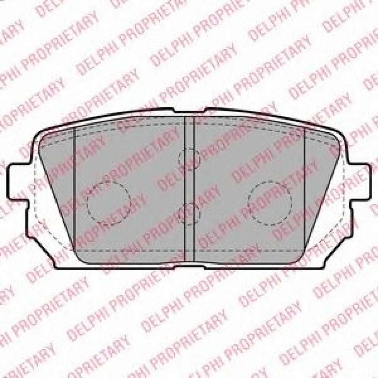 Set placute frana,frana disc KIA CARENS III (UN) (2006 - 2013) DELPHI LP2051 piesa NOUA