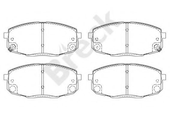 Set placute frana,frana disc KIA CEED Hatchback (ED) (2006 - 2012) Break 23966 00 701 10 piesa NOUA