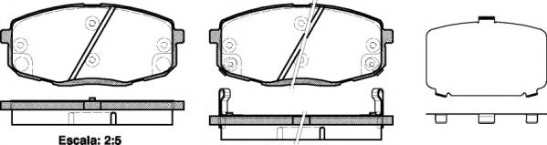 Set placute frana,frana disc KIA CEED (JD) (2012 - 2016) REMSA 1038.12 piesa NOUA