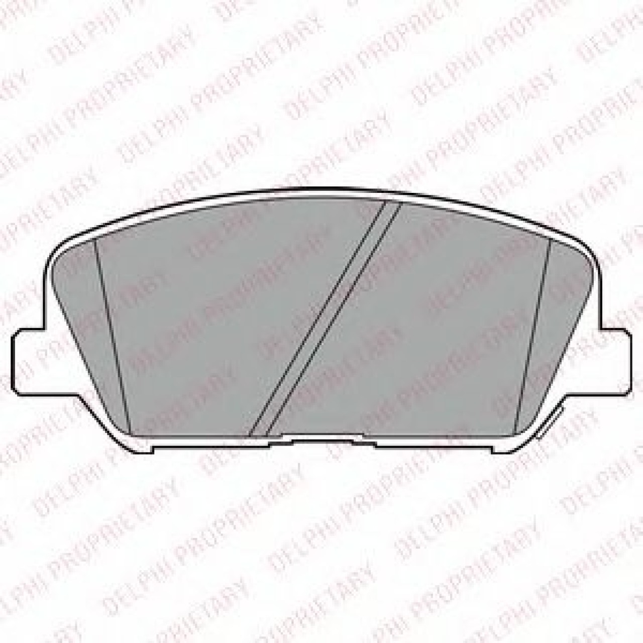 Set placute frana,frana disc KIA CEED (JD) (2012 - 2016) DELPHI LP2477 piesa NOUA