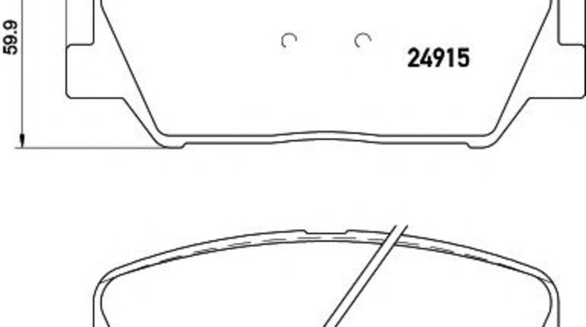 Set placute frana,frana disc KIA CEED (JD) (2012 - 2016) TEXTAR 2491501 piesa NOUA