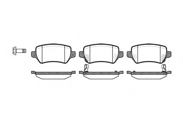 Set placute frana,frana disc KIA CEED SW (JD) (2012 - 2016) REMSA 0957.02 piesa NOUA