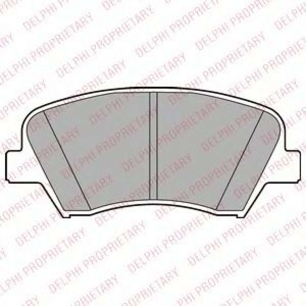 Set placute frana,frana disc KIA CEED SW (JD) (2012 - 2016) DELPHI LP2293 piesa NOUA