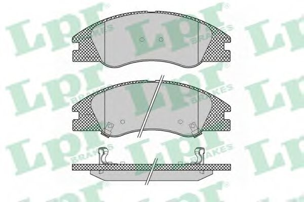 Set placute frana,frana disc KIA CERATO II limuzina (TD) (2009 - 2016) LPR 05P1349 piesa NOUA