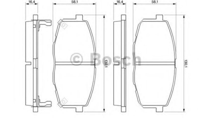 Set placute frana,frana disc KIA CERATO II limuzina (TD) (2009 - 2016) BOSCH 0 986 424 811 produs NOU