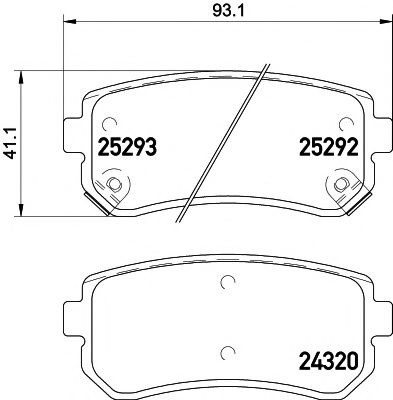 Set placute frana,frana disc KIA CERATO II limuzina (TD) (2009 - 2016) TEXTAR 2529201 piesa NOUA