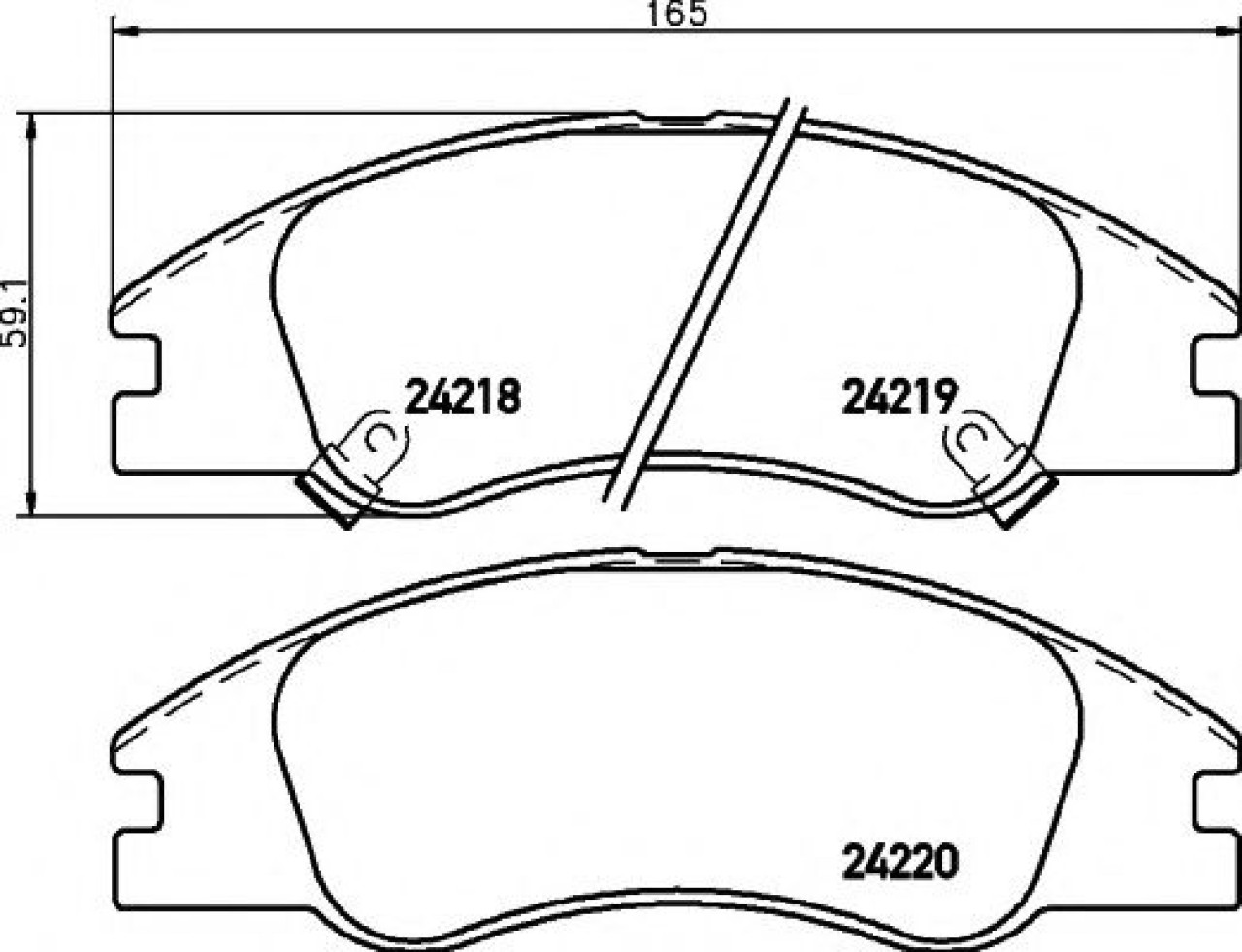 Set placute frana,frana disc KIA CERATO (LD) (2004 - 2016) TEXTAR 2421801 piesa NOUA