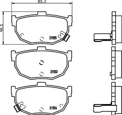 Set placute frana,frana disc KIA CERATO limuzina (LD) (2004 - 2016) TEXTAR 2155301 piesa NOUA