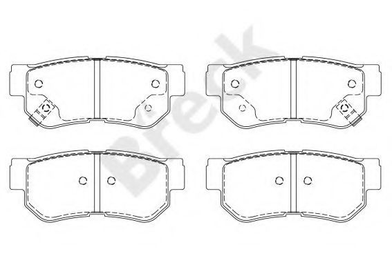 Set placute frana,frana disc KIA MAGENTIS (GD) (2001 - 2005) Break 23543 00 704 10 piesa NOUA