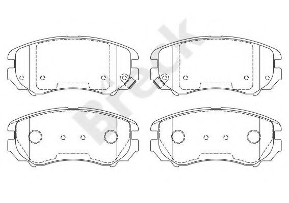 Set placute frana,frana disc KIA MAGENTIS (GD) (2001 - 2005) Break 23891 00 701 10 piesa NOUA