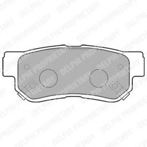 Set placute frana,frana disc KIA MAGENTIS (MG) (2005 - 2016) DELPHI LP1539 piesa NOUA