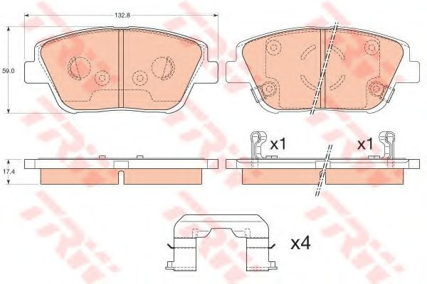 Set placute frana,frana disc KIA OPTIMA (2010 - 2015) TRW GDB3540 piesa NOUA