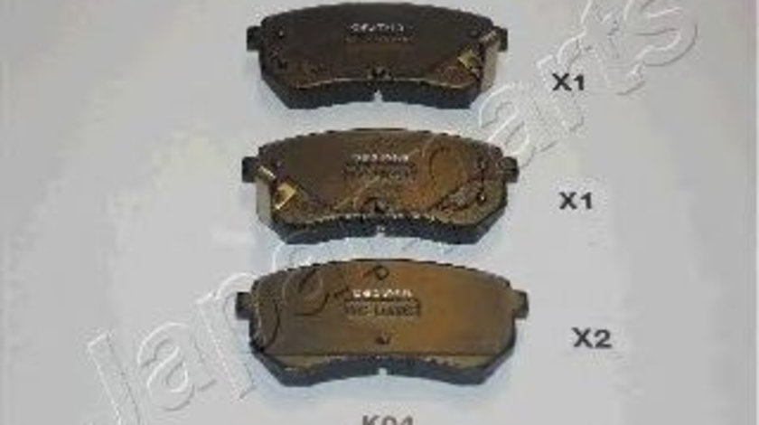 Set placute frana,frana disc KIA PICANTO (BA) (2004 - 2011) JAPANPARTS PP-K04AF piesa NOUA