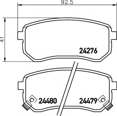 Set placute frana,frana disc KIA PICANTO (BA) (2004 - 2011) TEXTAR 2427601 piesa NOUA