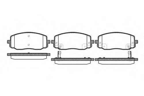 Set placute frana,frana disc KIA PICANTO (TA) (2011 - 2016) REMSA 1133.02 piesa NOUA