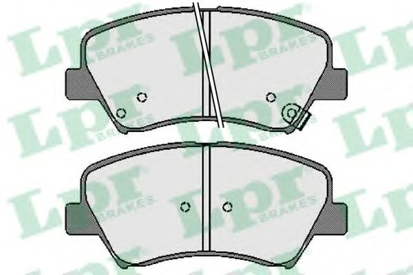 Set placute frana,frana disc KIA PRO CEED (JD) (2013 - 2016) LPR 05P1753 piesa NOUA