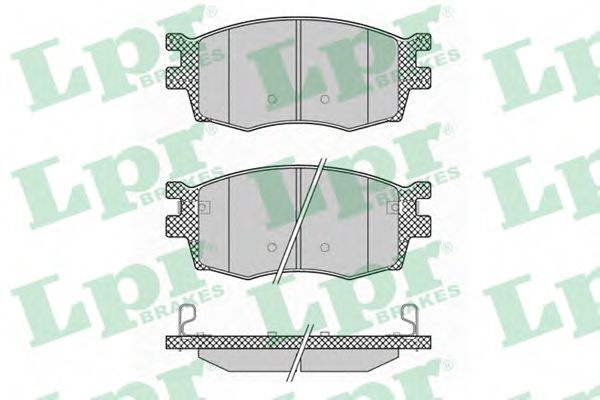 Set placute frana,frana disc KIA RIO II (JB) (2005 - 2016) LPR 05P1345 piesa NOUA