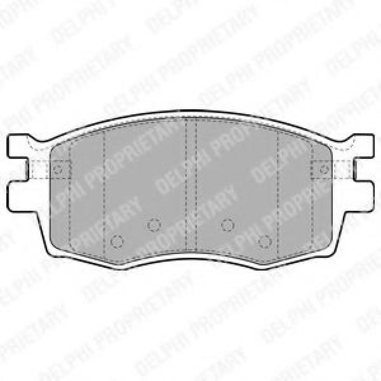 Set placute frana,frana disc KIA RIO II (JB) (2005 - 2016) DELPHI LP1951 piesa NOUA